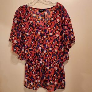 Allen B by Allen Schwartz Sheer Top / Coverup M